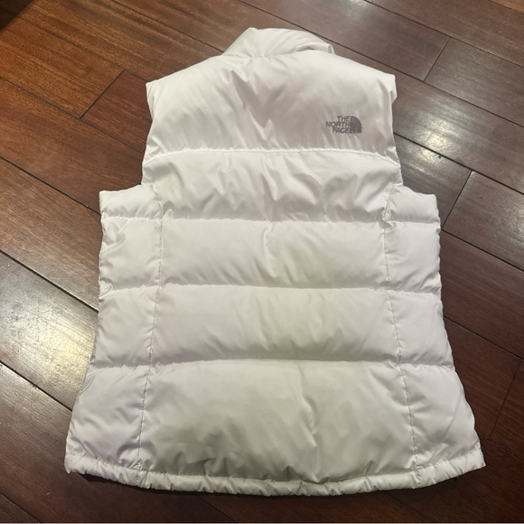 The North Face Nuptse 700 Down Puffer Vest Women’s White Gray Medium - Picture 6 of 8